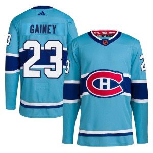 Bob Gainey Men's Adidas Montreal Canadiens Authentic Light Blue Reverse Retro 2.0 Jersey