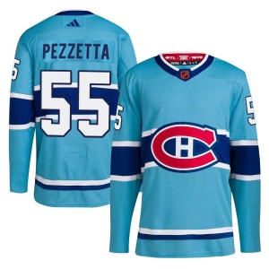 Michael Pezzetta Men's Adidas Montreal Canadiens Authentic Light Blue Reverse Retro 2.0 Jersey