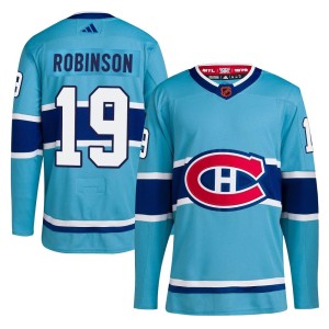 Larry Robinson Men's Adidas Montreal Canadiens Authentic Light Blue Reverse Retro 2.0 Jersey