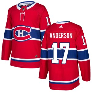 Josh Anderson Youth Adidas Montreal Canadiens Authentic Red Home Jersey