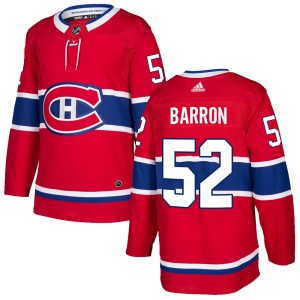 Justin Barron Youth Adidas Montreal Canadiens Authentic Red Home Jersey
