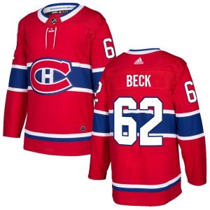 Owen Beck Youth Adidas Montreal Canadiens Authentic Red Home Jersey