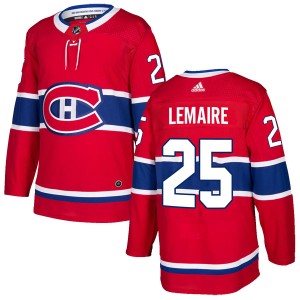 Jacques Lemaire Youth Adidas Montreal Canadiens Authentic Red Home Jersey