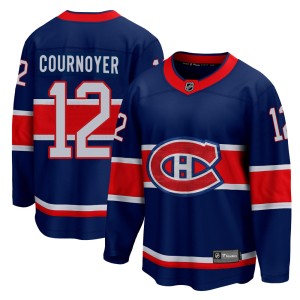 Yvan Cournoyer Youth Fanatics Branded Montreal Canadiens Breakaway Blue 2020/21 Special Edition Jersey