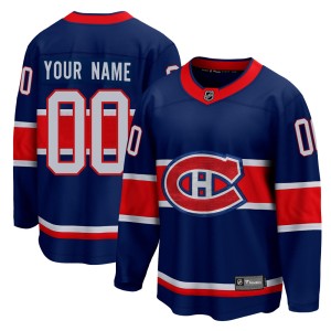Custom Youth Fanatics Branded Montreal Canadiens Breakaway Blue Custom 2020/21 Special Edition Jersey