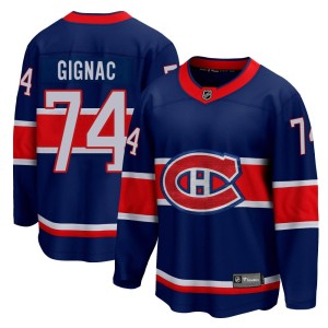 Brandon Gignac Youth Fanatics Branded Montreal Canadiens Breakaway Blue 2020/21 Special Edition Jersey