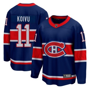 Saku Koivu Youth Fanatics Branded Montreal Canadiens Breakaway Blue 2020/21 Special Edition Jersey