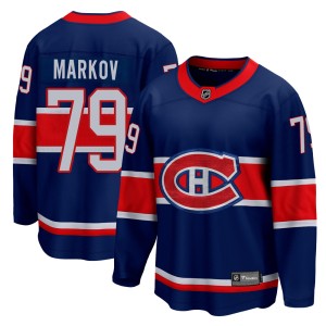 Andrei Markov Youth Fanatics Branded Montreal Canadiens Breakaway Blue 2020/21 Special Edition Jersey