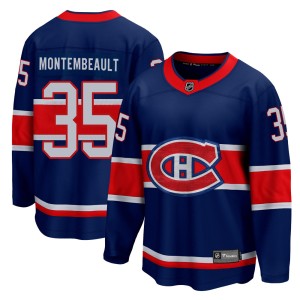 Sam Montembeault Youth Fanatics Branded Montreal Canadiens Breakaway Blue 2020/21 Special Edition Jersey