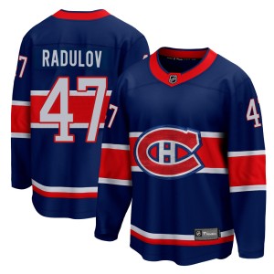 Alexander Radulov Youth Fanatics Branded Montreal Canadiens Breakaway Blue 2020/21 Special Edition Jersey