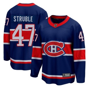Jayden Struble Youth Fanatics Branded Montreal Canadiens Breakaway Blue 2020/21 Special Edition Jersey