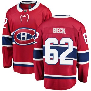 Owen Beck Youth Fanatics Branded Montreal Canadiens Breakaway Red Home Jersey