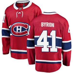 Paul Byron Youth Fanatics Branded Montreal Canadiens Breakaway Red Home Jersey
