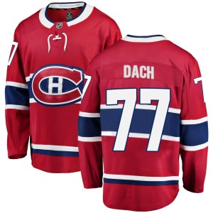 Kirby Dach Youth Fanatics Branded Montreal Canadiens Breakaway Red Home Jersey