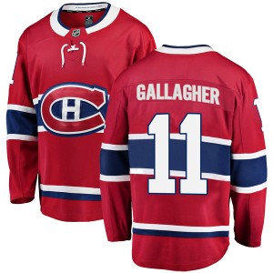 Brendan Gallagher Youth Fanatics Branded Montreal Canadiens Breakaway Red Home Jersey