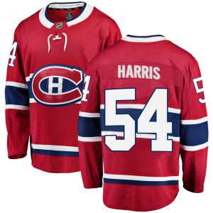 Jordan Harris Youth Fanatics Branded Montreal Canadiens Breakaway Red Home Jersey