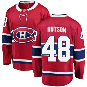 Lane Hutson Youth Fanatics Branded Montreal Canadiens Breakaway Red Home Jersey