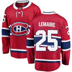 Jacques Lemaire Youth Fanatics Branded Montreal Canadiens Breakaway Red Home Jersey