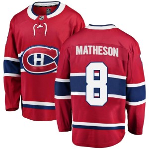 Mike Matheson Youth Fanatics Branded Montreal Canadiens Breakaway Red Home Jersey