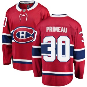 Cayden Primeau Youth Fanatics Branded Montreal Canadiens Breakaway Red Home Jersey
