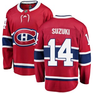 Nick Suzuki Youth Fanatics Branded Montreal Canadiens Breakaway Red Home Jersey