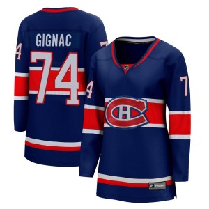 Brandon Gignac Women's Fanatics Branded Montreal Canadiens Breakaway Blue 2020/21 Special Edition Jersey