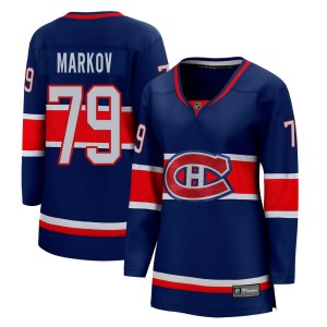 Andrei Markov Women's Fanatics Branded Montreal Canadiens Breakaway Blue 2020/21 Special Edition Jersey