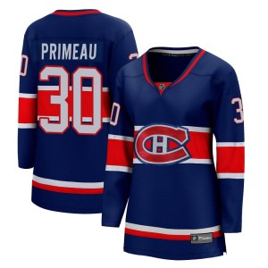 Cayden Primeau Women's Fanatics Branded Montreal Canadiens Breakaway Blue 2020/21 Special Edition Jersey