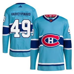 Rafael Harvey-Pinard Youth Adidas Montreal Canadiens Authentic Light Blue Reverse Retro 2.0 Jersey