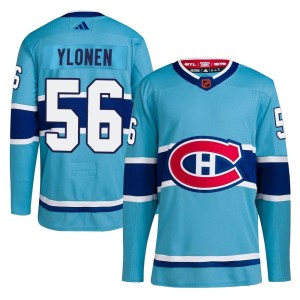 Jesse Ylonen Youth Adidas Montreal Canadiens Authentic Light Blue Reverse Retro 2.0 Jersey