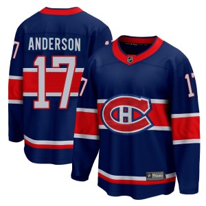 Josh Anderson Men's Fanatics Branded Montreal Canadiens Breakaway Blue 2020/21 Special Edition Jersey