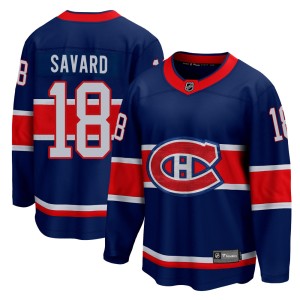 Serge Savard Men's Fanatics Branded Montreal Canadiens Breakaway Blue 2020/21 Special Edition Jersey