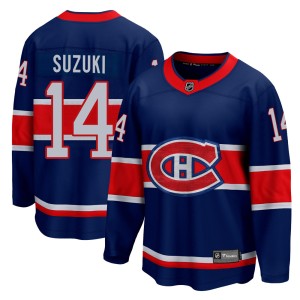 Nick Suzuki Men's Fanatics Branded Montreal Canadiens Breakaway Blue 2020/21 Special Edition Jersey