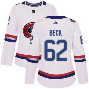 Owen Beck Women's Adidas Montreal Canadiens Authentic White 2017 100 Classic Jersey