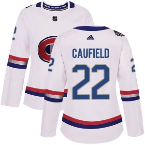 Cole Caufield Women's Adidas Montreal Canadiens Authentic White 2017 100 Classic Jersey