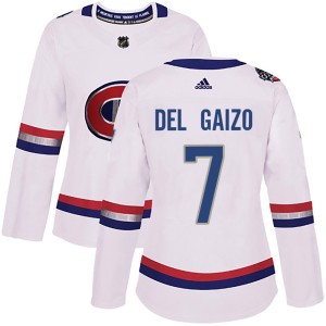 Marc Del Gaizo Women's Adidas Montreal Canadiens Authentic White 2017 100 Classic Jersey
