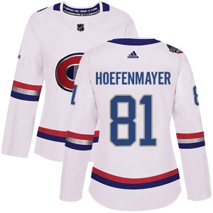 Noel Hoefenmayer Women's Adidas Montreal Canadiens Authentic White 2017 100 Classic Jersey