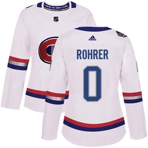 Vinzenz Rohrer Women's Adidas Montreal Canadiens Authentic White 2017 100 Classic Jersey