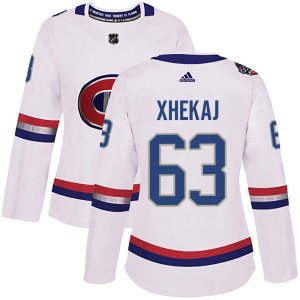 Florian Xhekaj Women's Adidas Montreal Canadiens Authentic White 2017 100 Classic Jersey