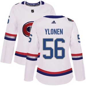Jesse Ylonen Women's Adidas Montreal Canadiens Authentic White 2017 100 Classic Jersey