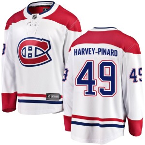 Rafael Harvey-Pinard Men's Fanatics Branded Montreal Canadiens Breakaway White Away Jersey