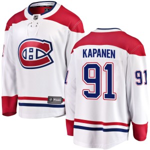 Oliver Kapanen Men's Fanatics Branded Montreal Canadiens Breakaway White Away Jersey