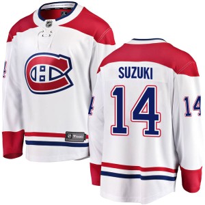 Nick Suzuki Men's Fanatics Branded Montreal Canadiens Breakaway White Away Jersey