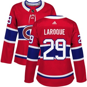 Gannon Laroque Women's Adidas Montreal Canadiens Authentic Red Home Jersey