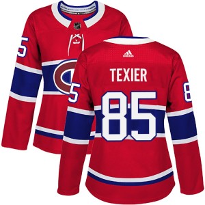 Alexandre Texier Women's Adidas Montreal Canadiens Authentic Red Home Jersey