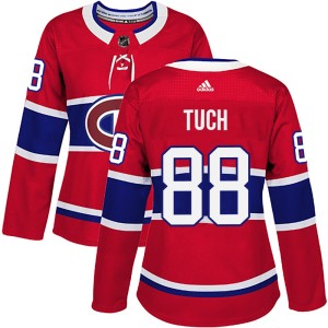 Luke Tuch Women's Adidas Montreal Canadiens Authentic Red Home Jersey