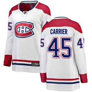 Alexandre Carrier Women's Fanatics Branded Montreal Canadiens Breakaway White Away Jersey