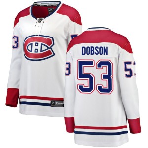 Noah Dobson Women's Fanatics Branded Montreal Canadiens Breakaway White Away Jersey