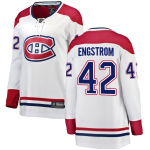 Adam Engstrom Women's Fanatics Branded Montreal Canadiens Breakaway White Away Jersey