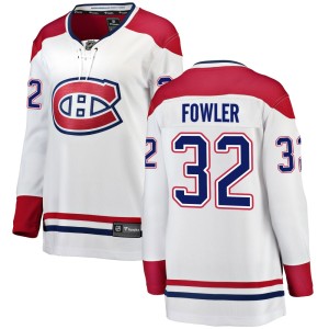 Jacob Fowler Women's Fanatics Branded Montreal Canadiens Breakaway White Away Jersey